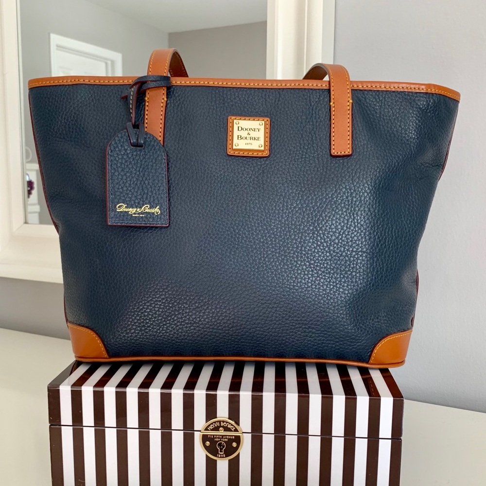 FLASH SALE! Dooney and Bourke Navy Blue Tote Bag